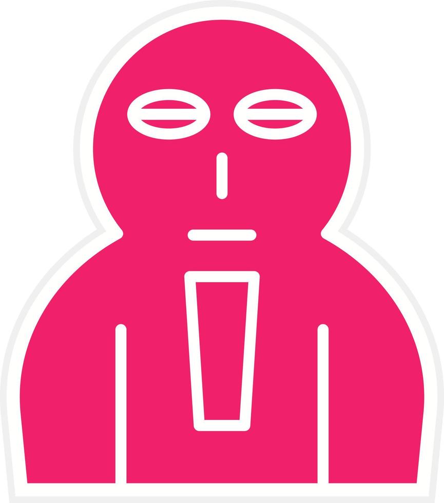 Coffin Face Vector Icon Style