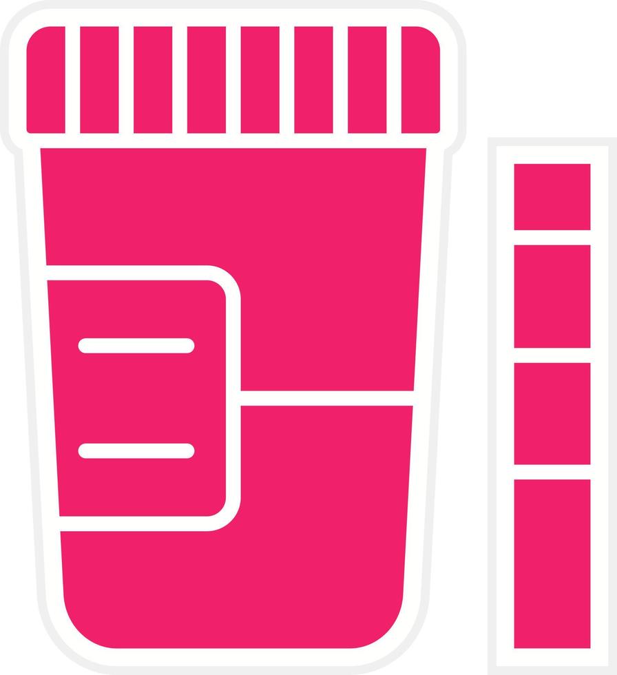 Urine Test Vector Icon Style