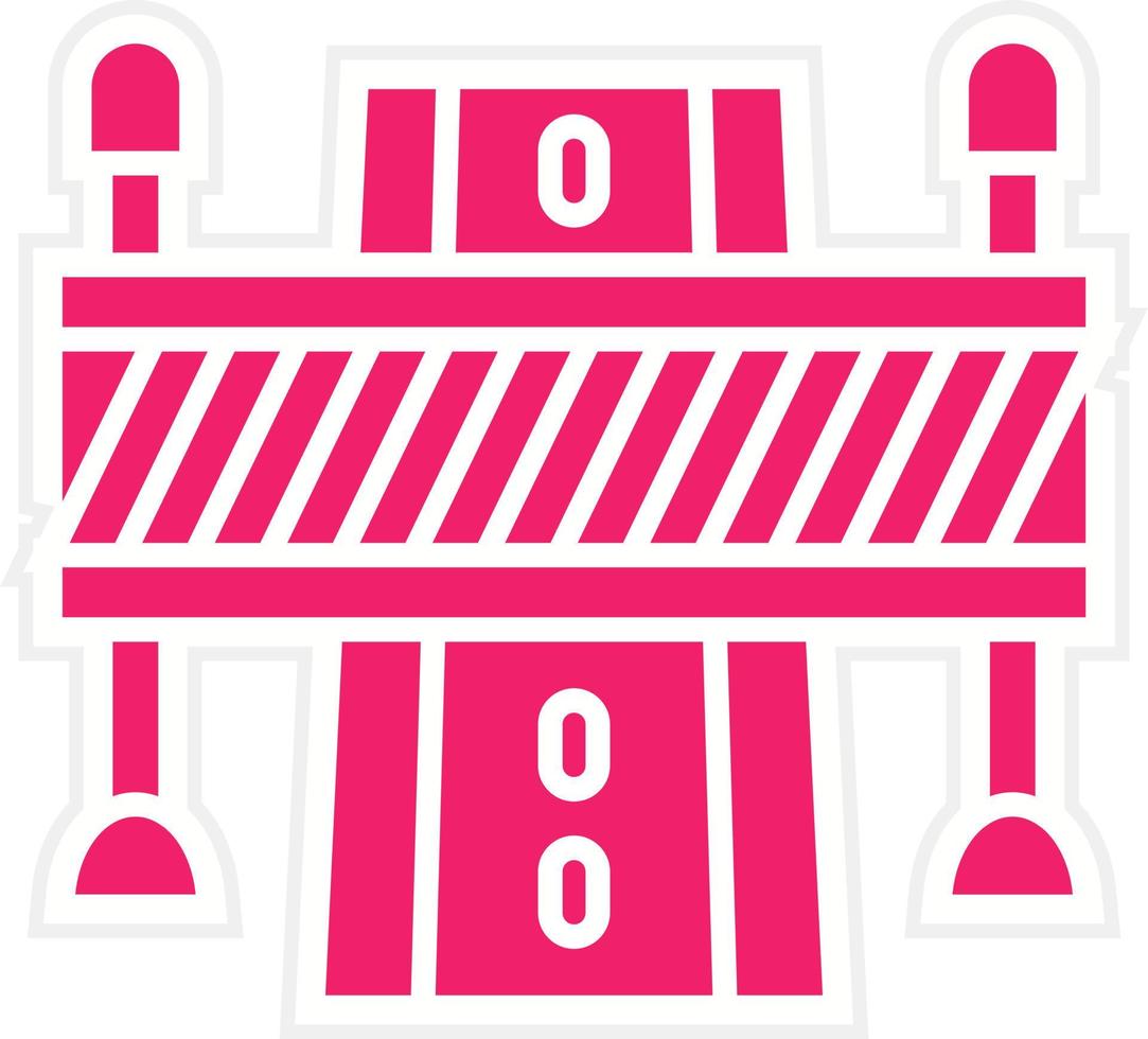 Road Block Vector Icon Style