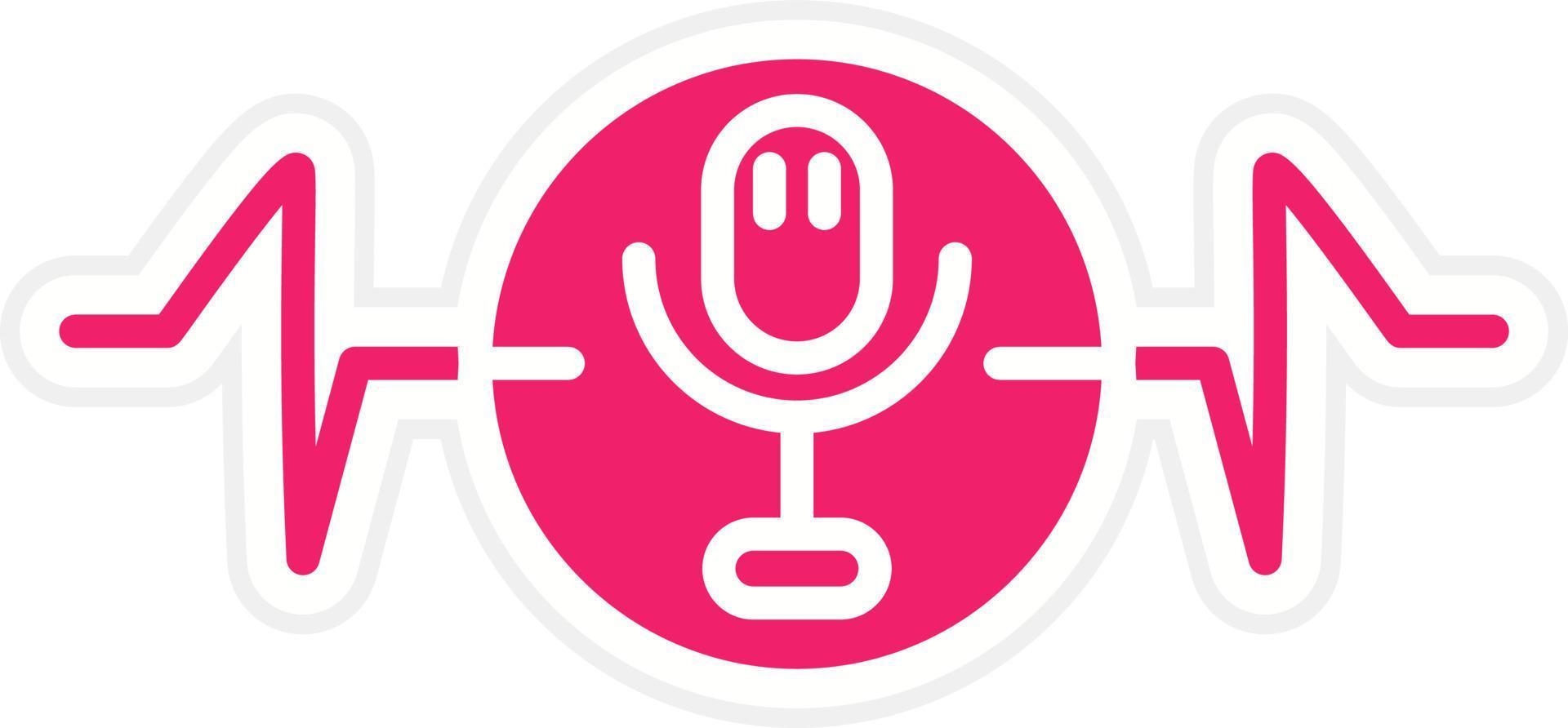 Voice Recognition Vector Icon Style