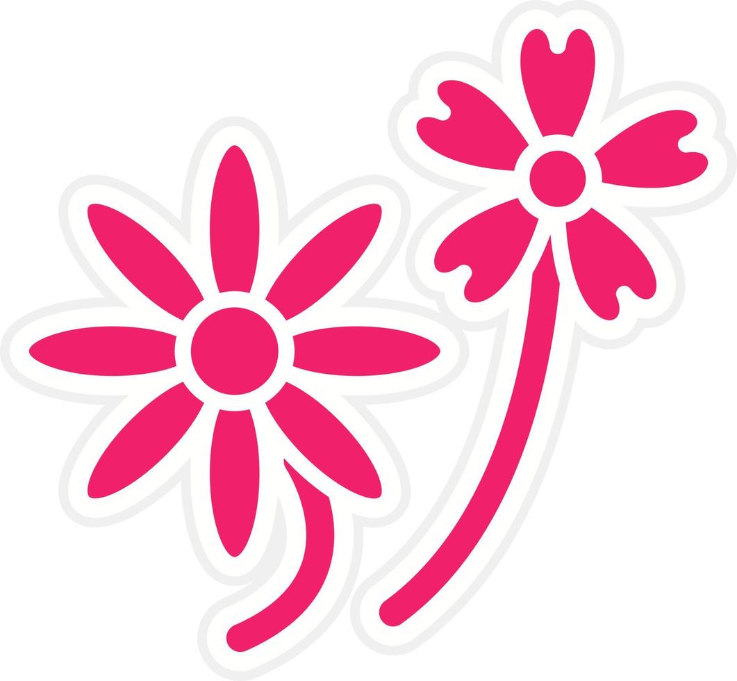 Flowers Vector Icon Style