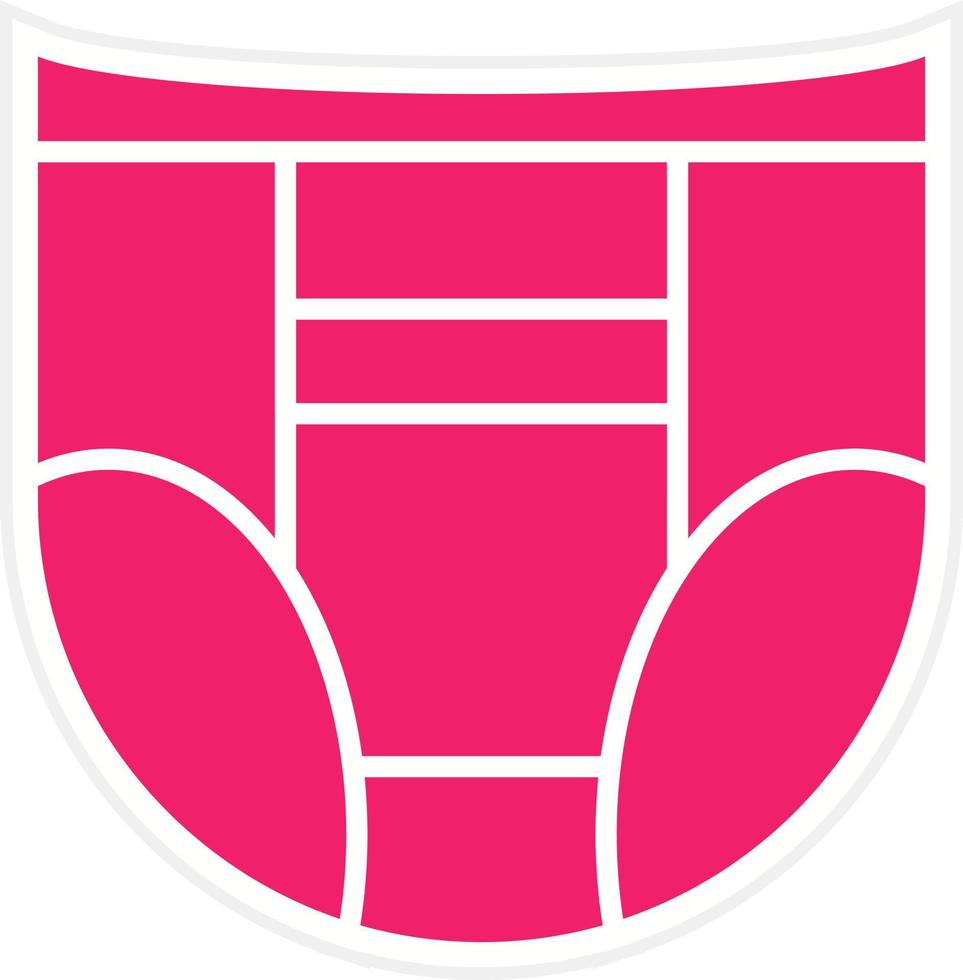 Diaper Vector Icon Style