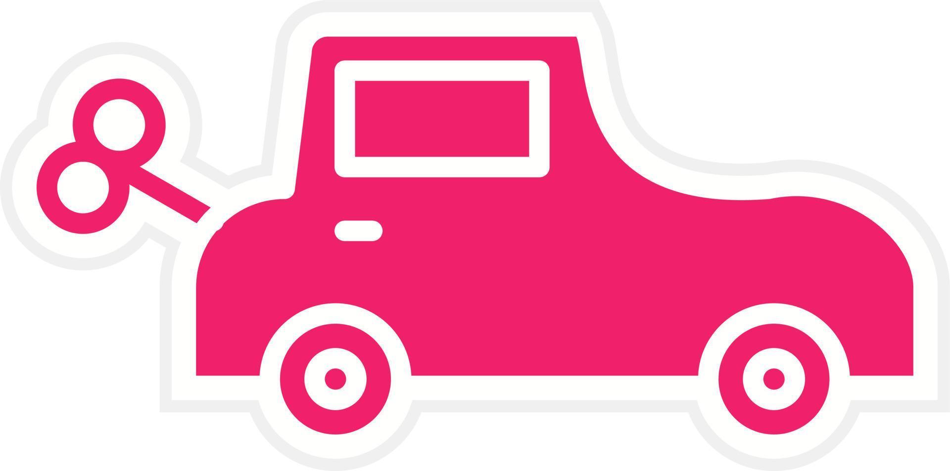 Toy Car Vector Icon Style