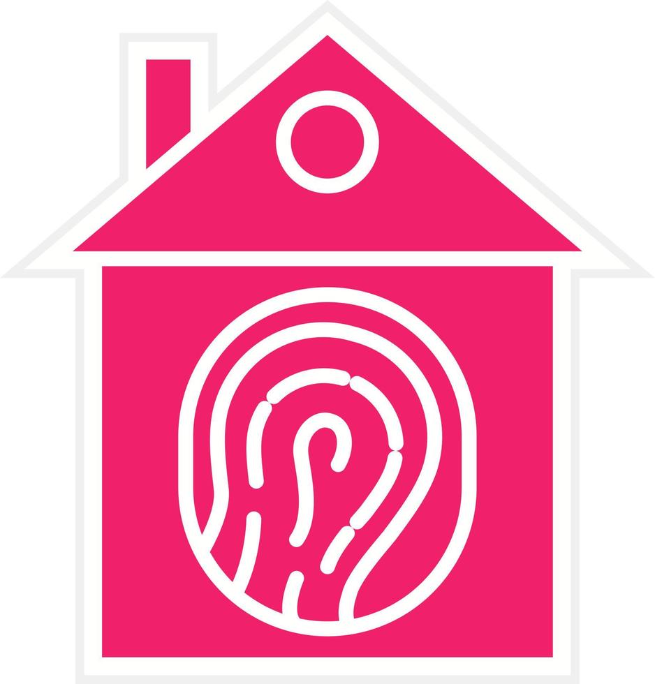 Biometric Home Vector Icon Style