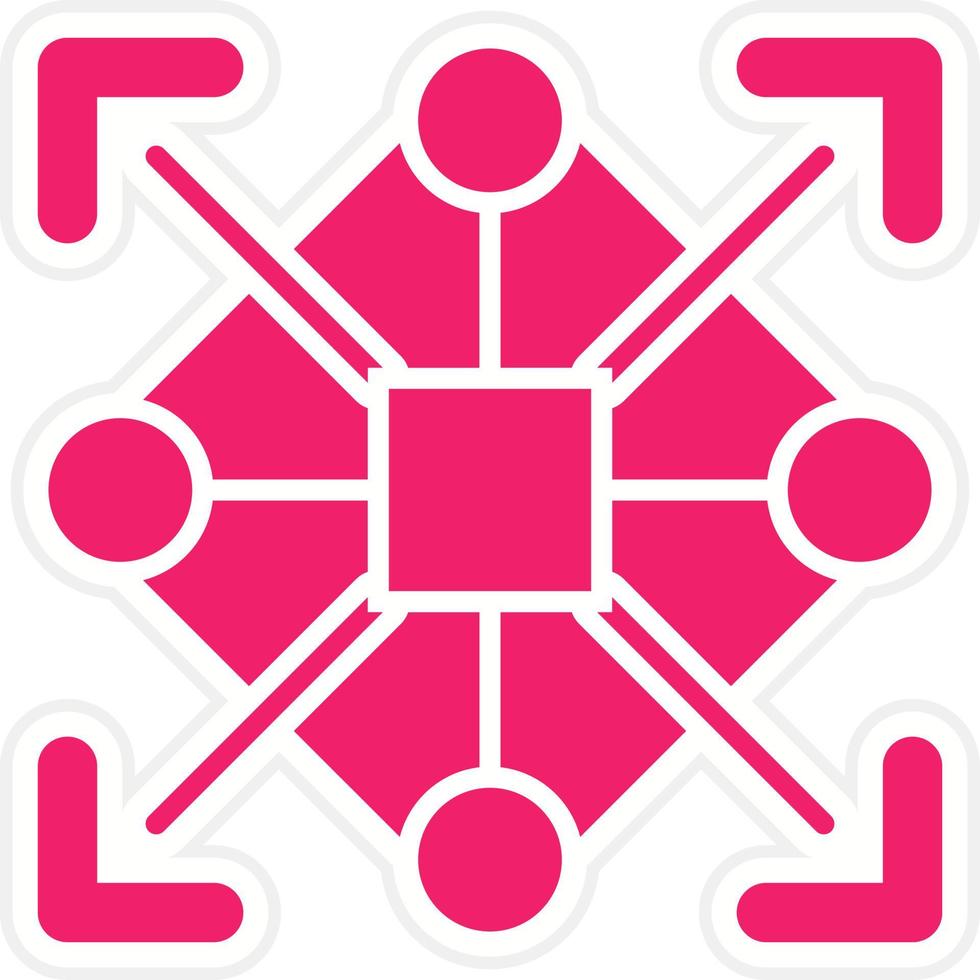 Pattern Recognition Vector Icon Style