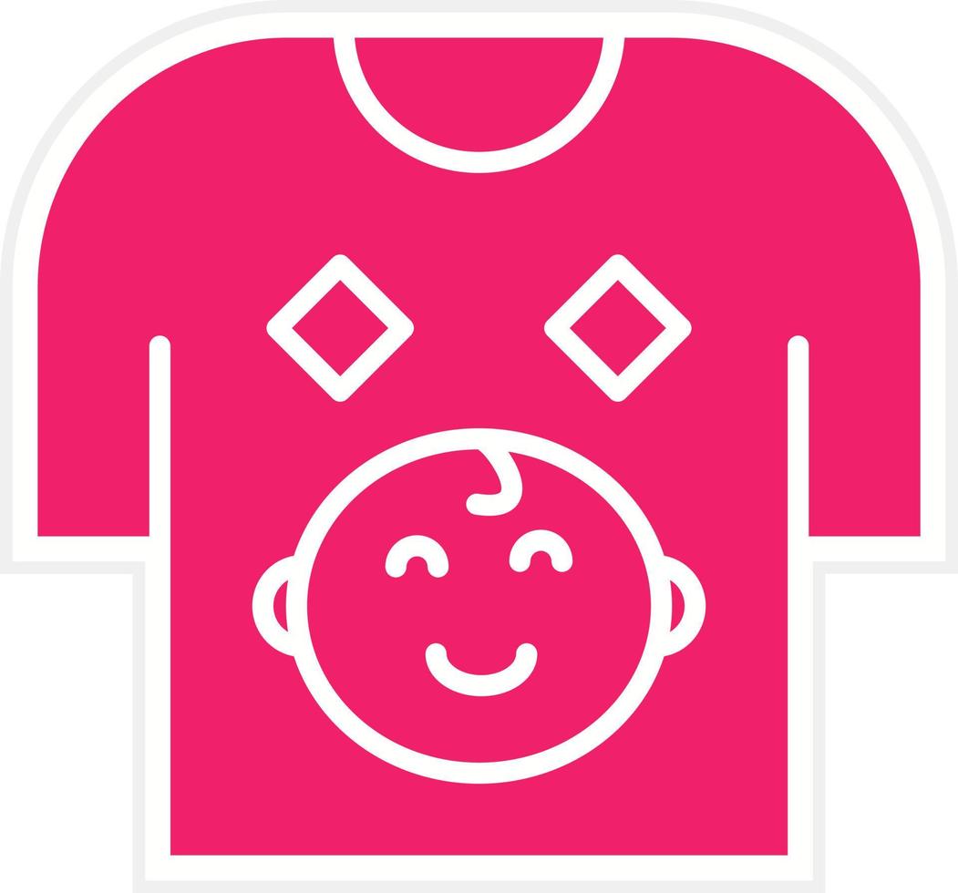 Baby Shirt Vector Icon Style