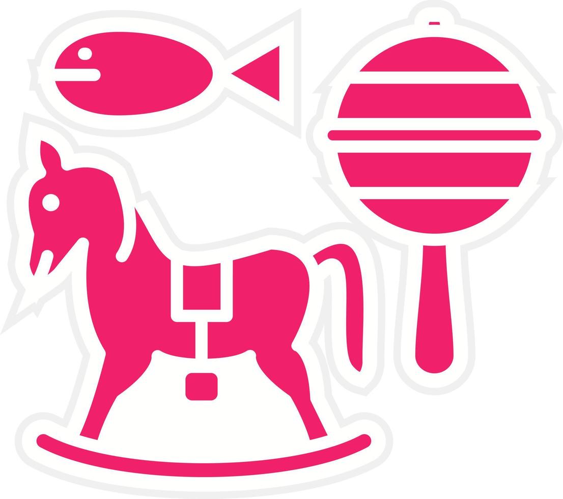 Baby Toy Vector Icon Style