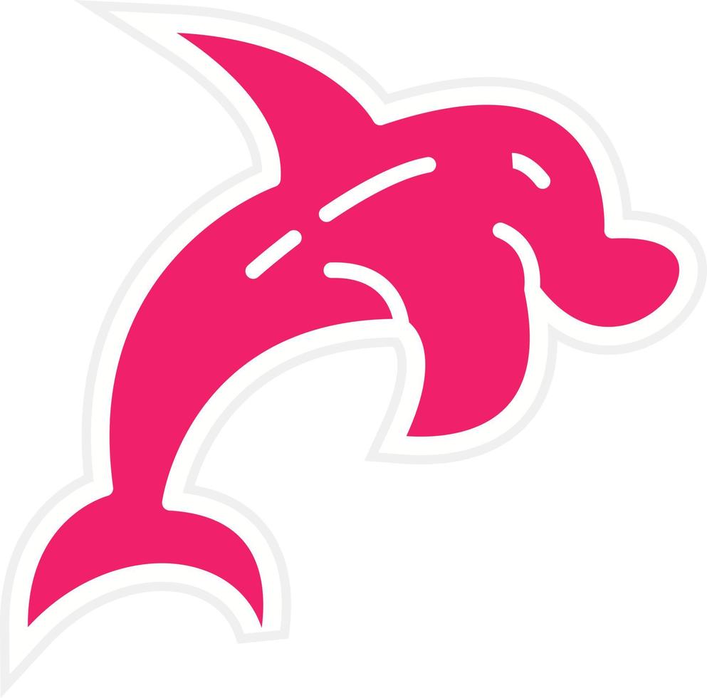 Dolphin Vector Icon Style