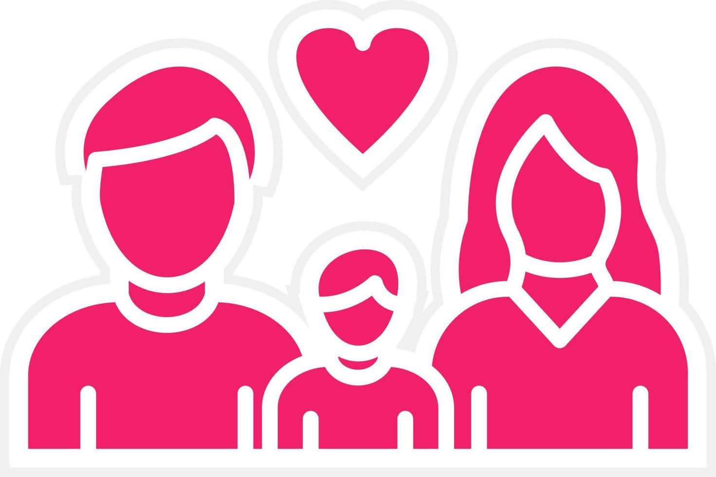 Happy Family Vector Icon Style