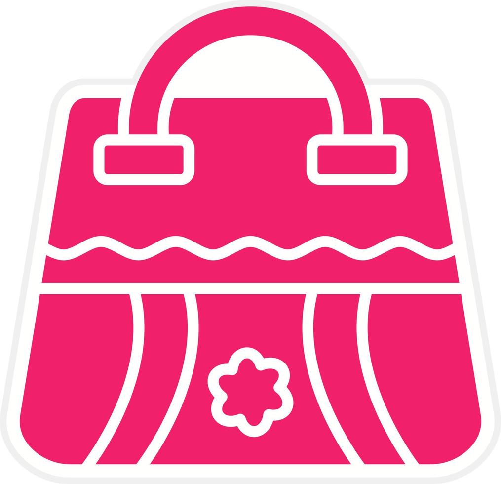 Beach Handbag Vector Icon Style