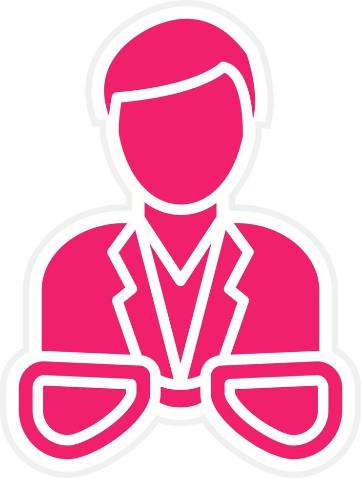 Optician Male Vector Icon Style