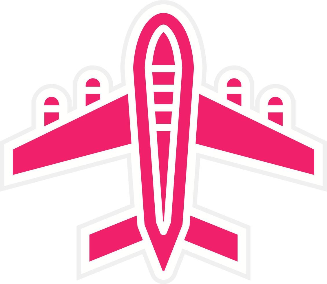 Airplane Vector Icon Style