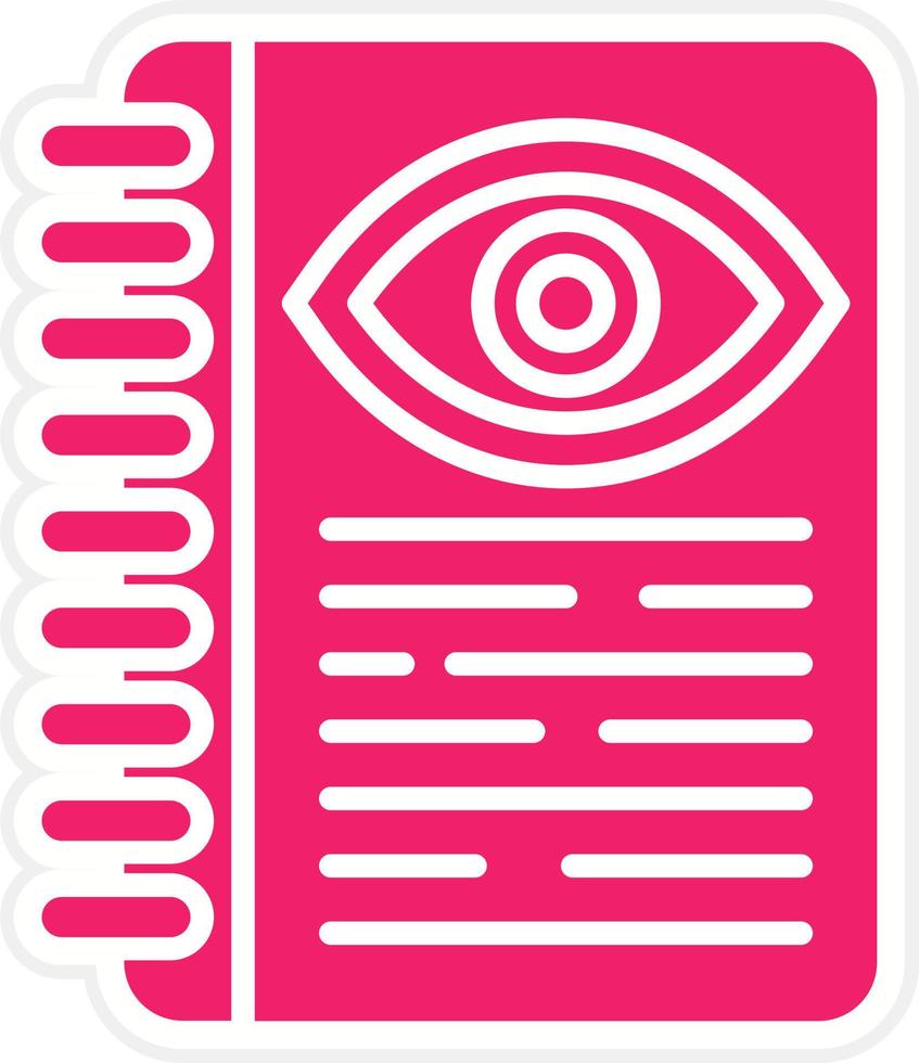 Optometric Guidelines Vector Icon Style
