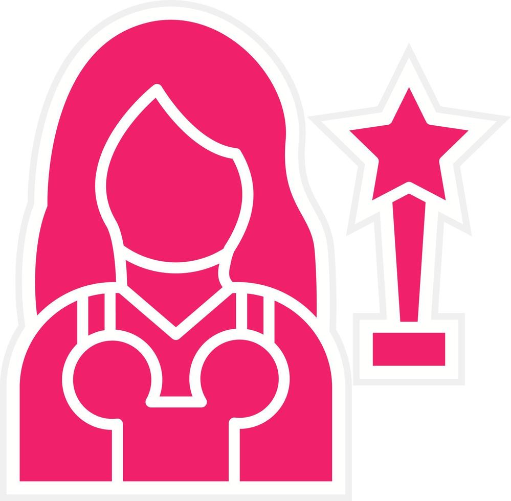 Actress Vector Icon Style