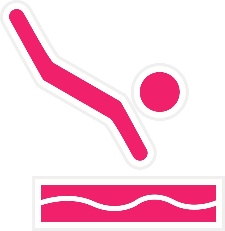 Diving Vector Icon Style