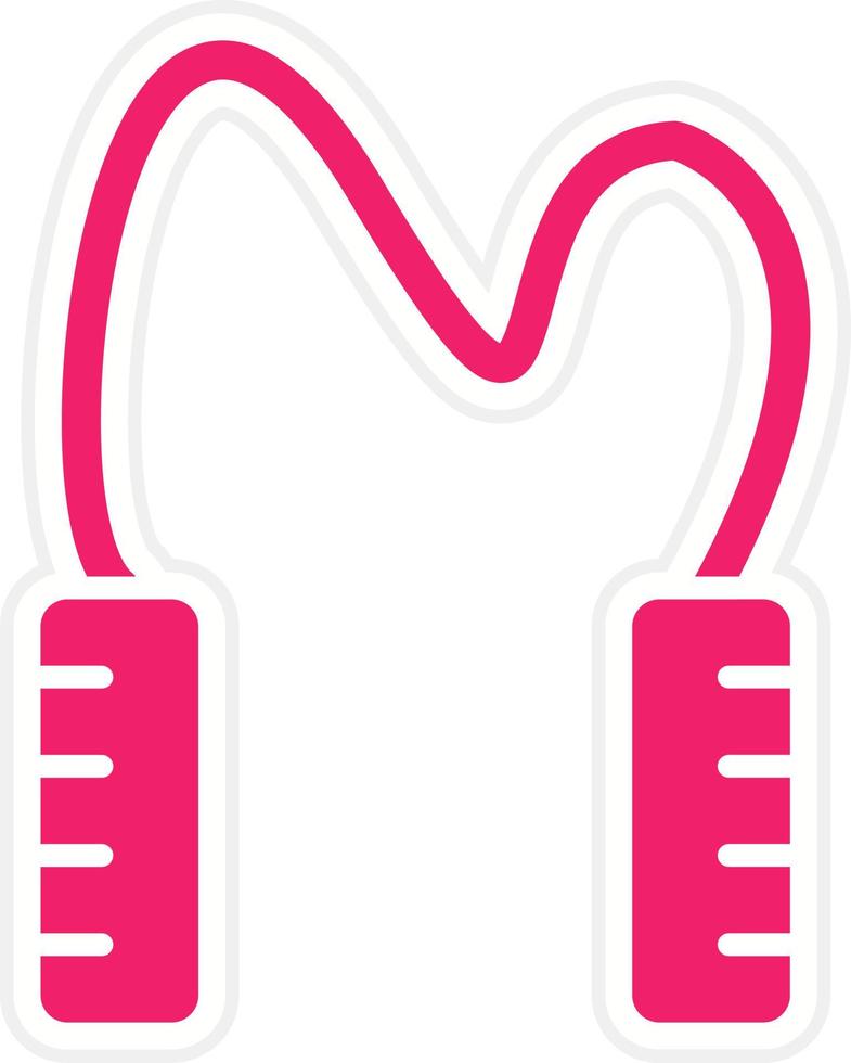 Skipping Rope Vector Icon Style