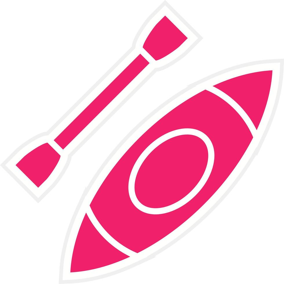 Kayak Vector Icon Style