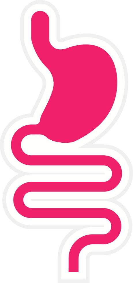 Healthy Guts Vector Icon Style