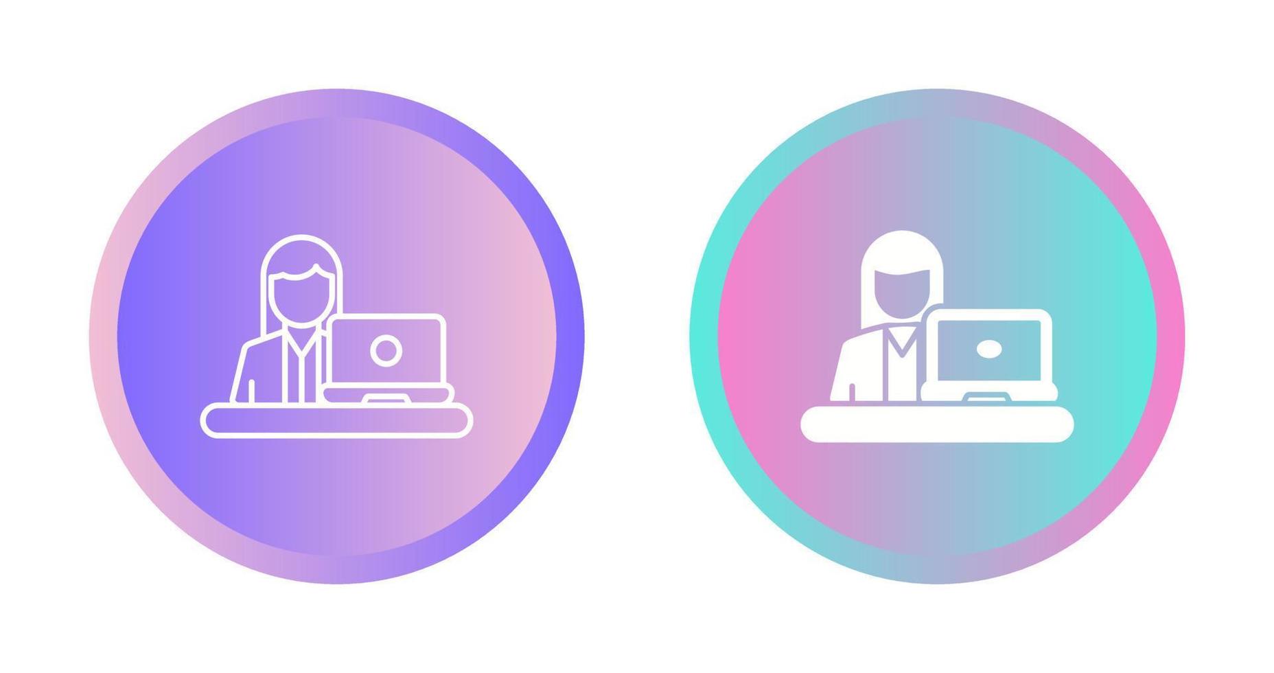 Telecommuting Vector Icon