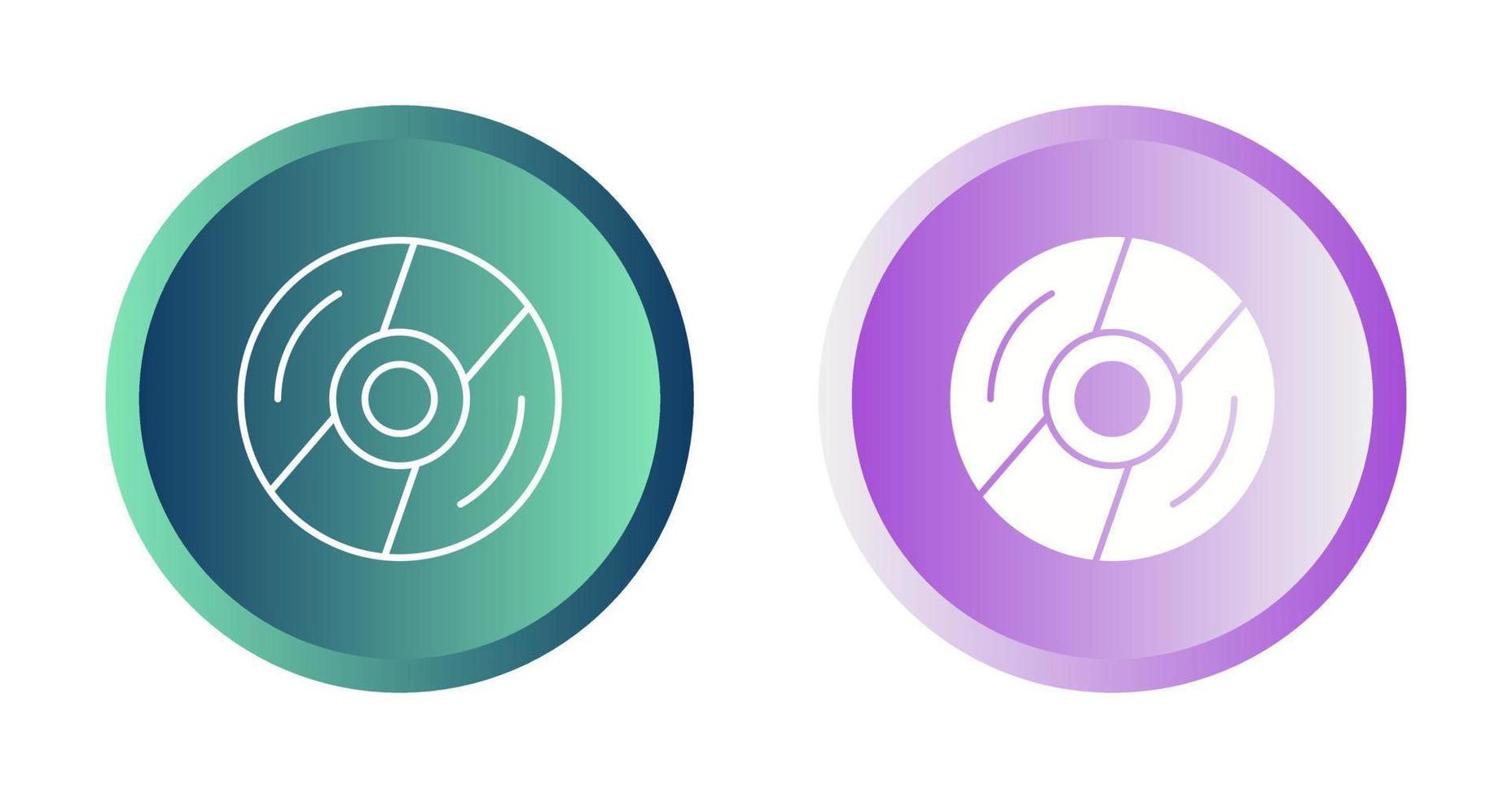 icono de vector de disco compacto