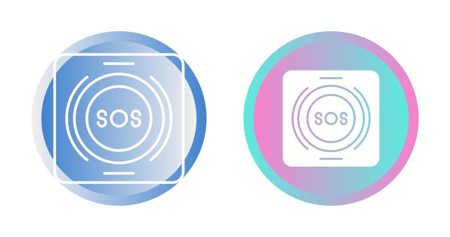 Emergency Button Vector Icon