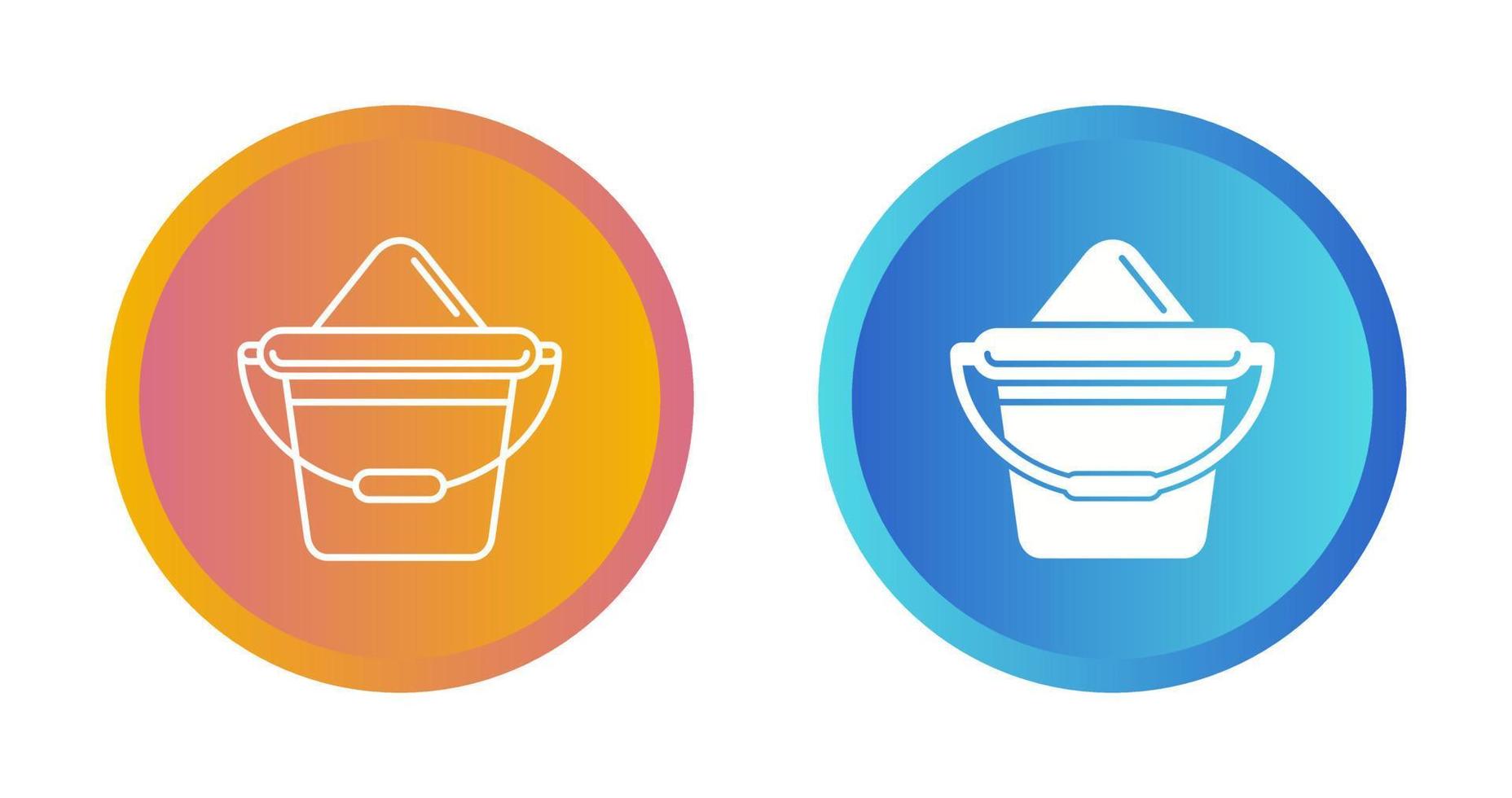 Sand Bucket Vector Icon