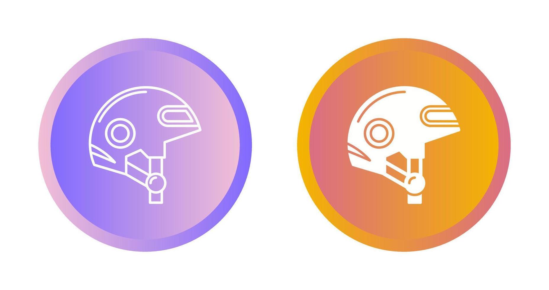 icono de vector de casco