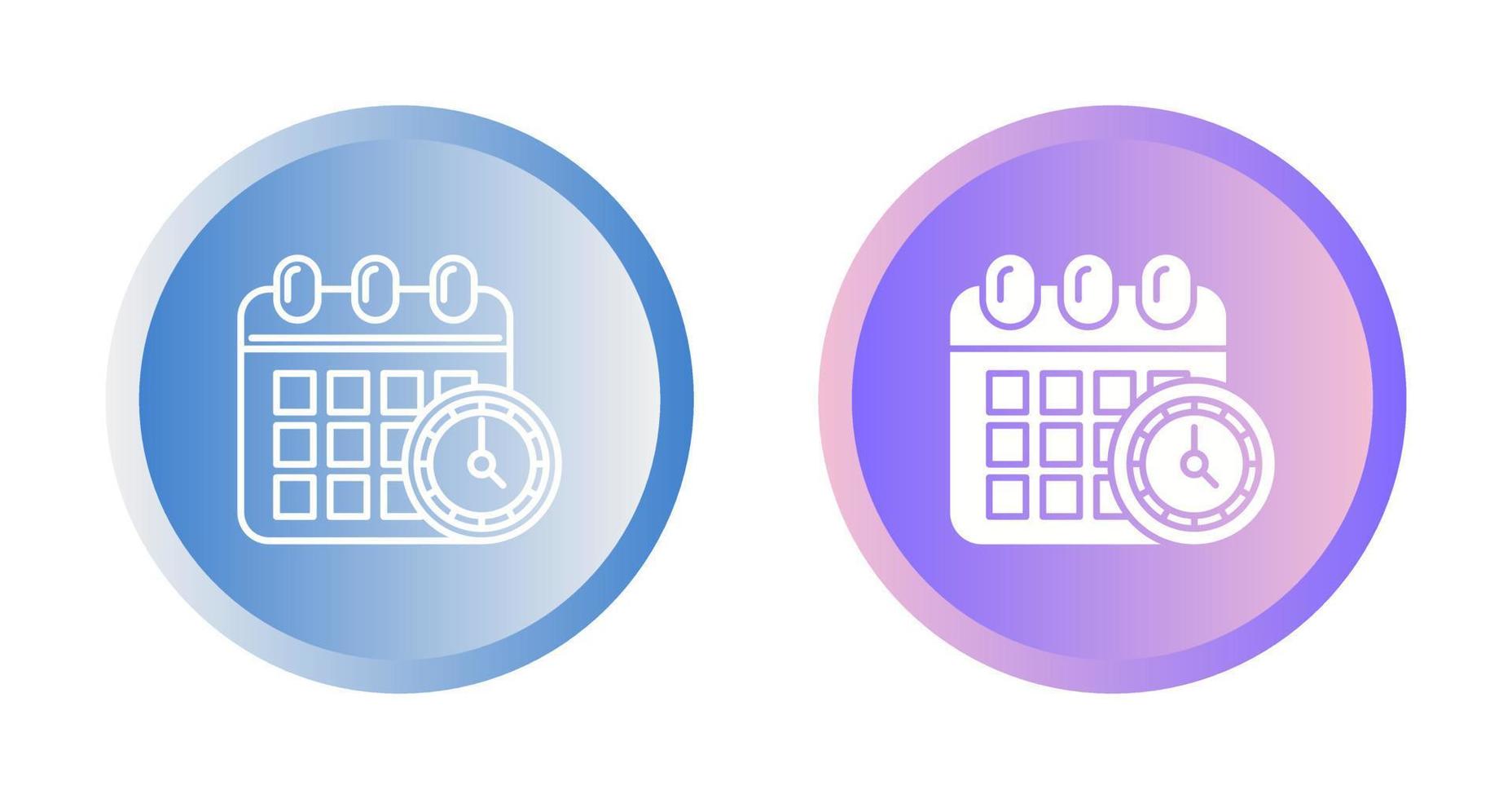 icono de vector de horario