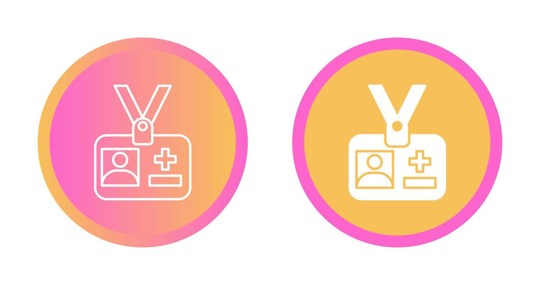 Medical Id Vector Icon