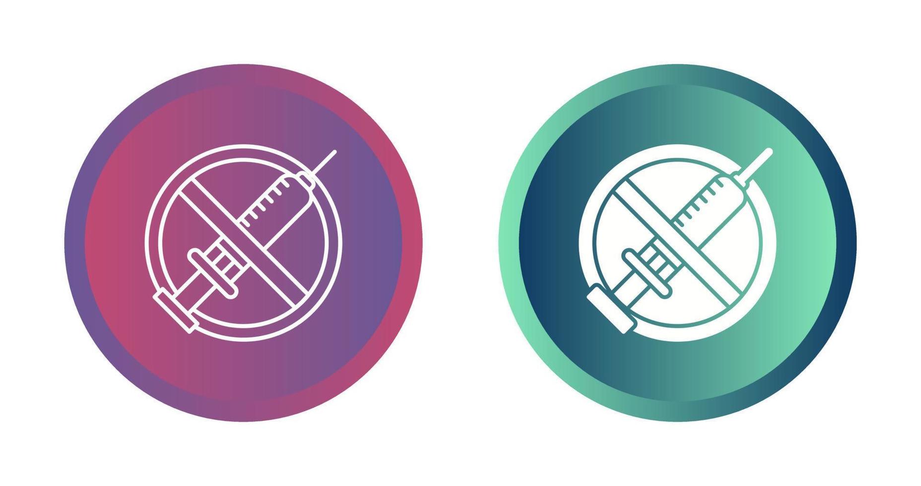 No Vaccines Vector Icon