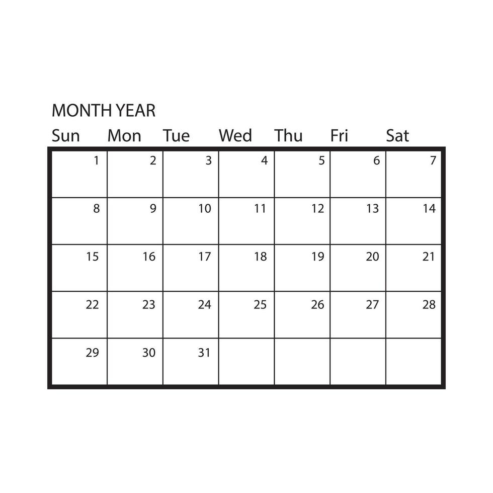 Calendar icon vector. date illustration sign. month symbol. day of the week logo. vector