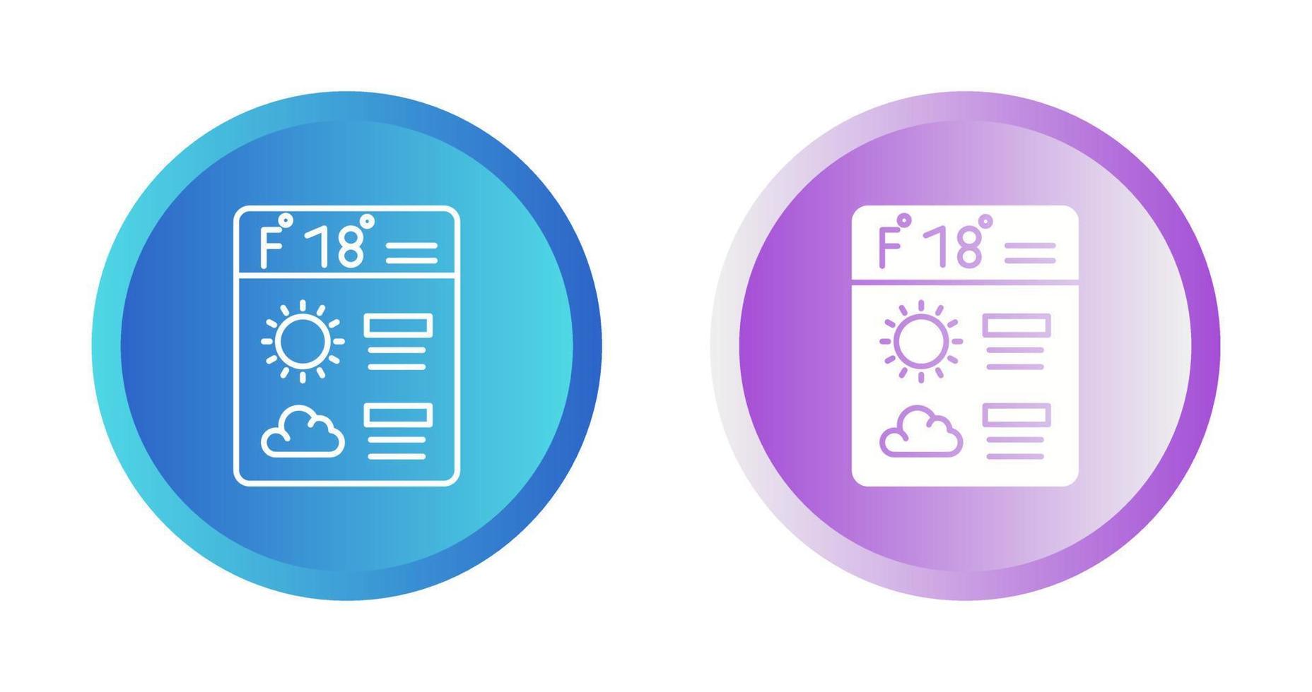 Forecast Vector Icon