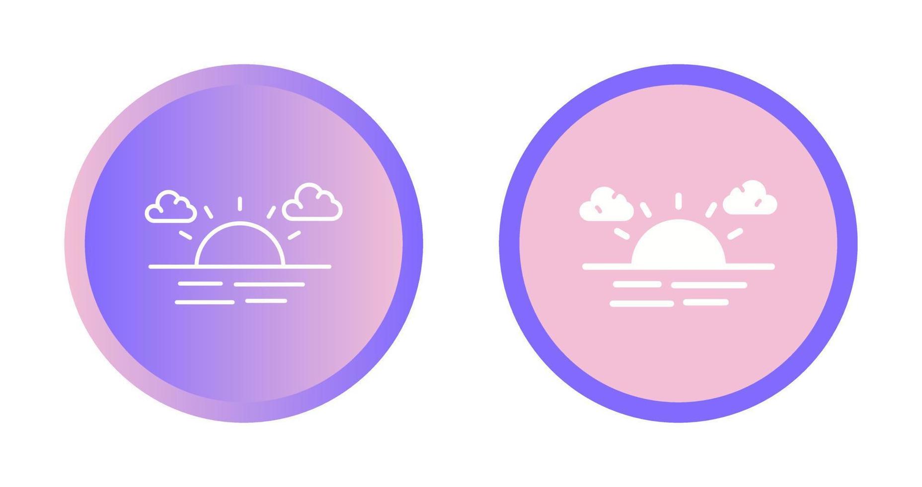 Sunset Vector Icon
