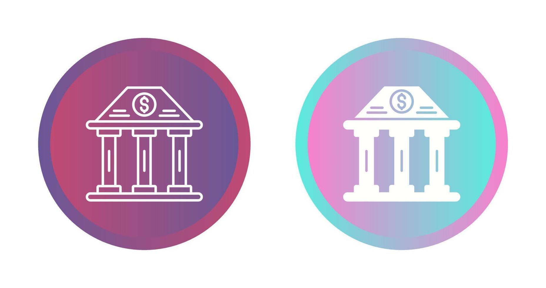 Bank Building Vector Icon