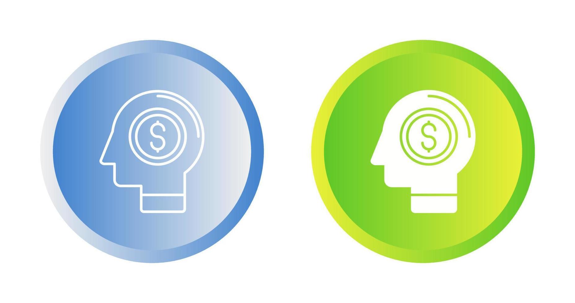 Money Thinking Vector Icon