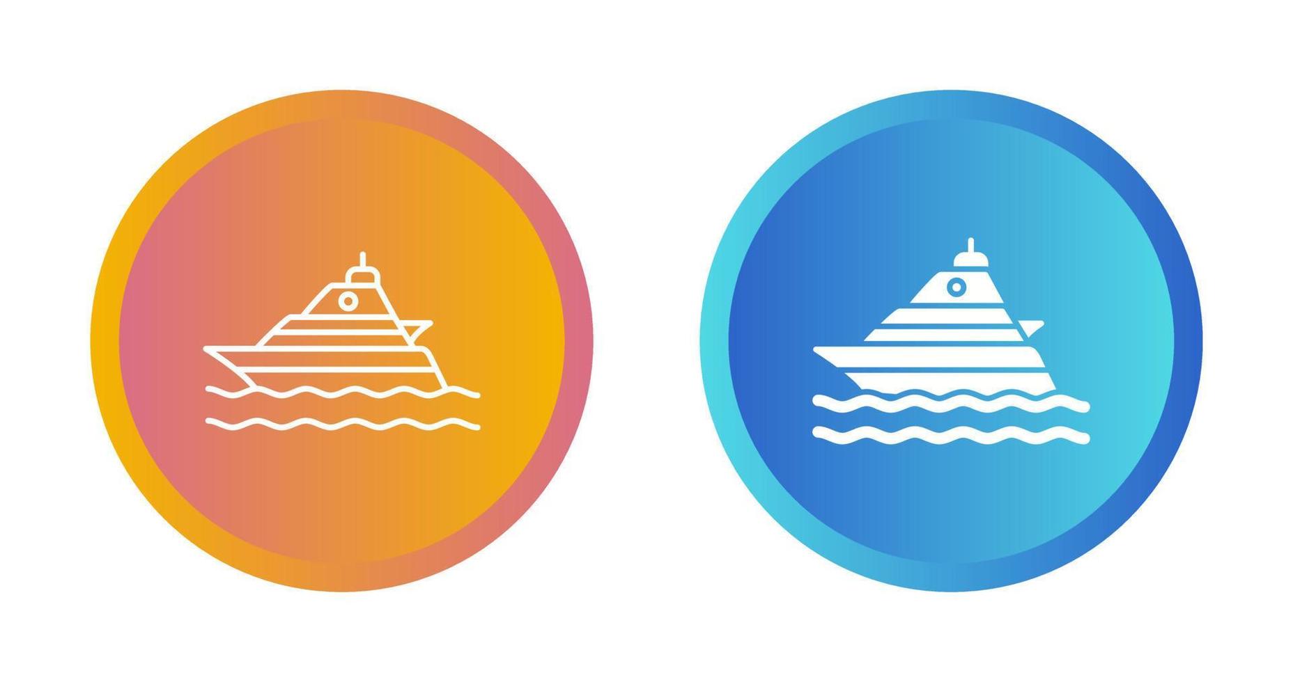Yacht Vector Icon