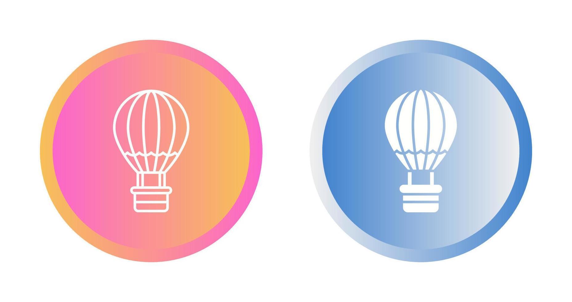 icono de vector de globo de aire caliente