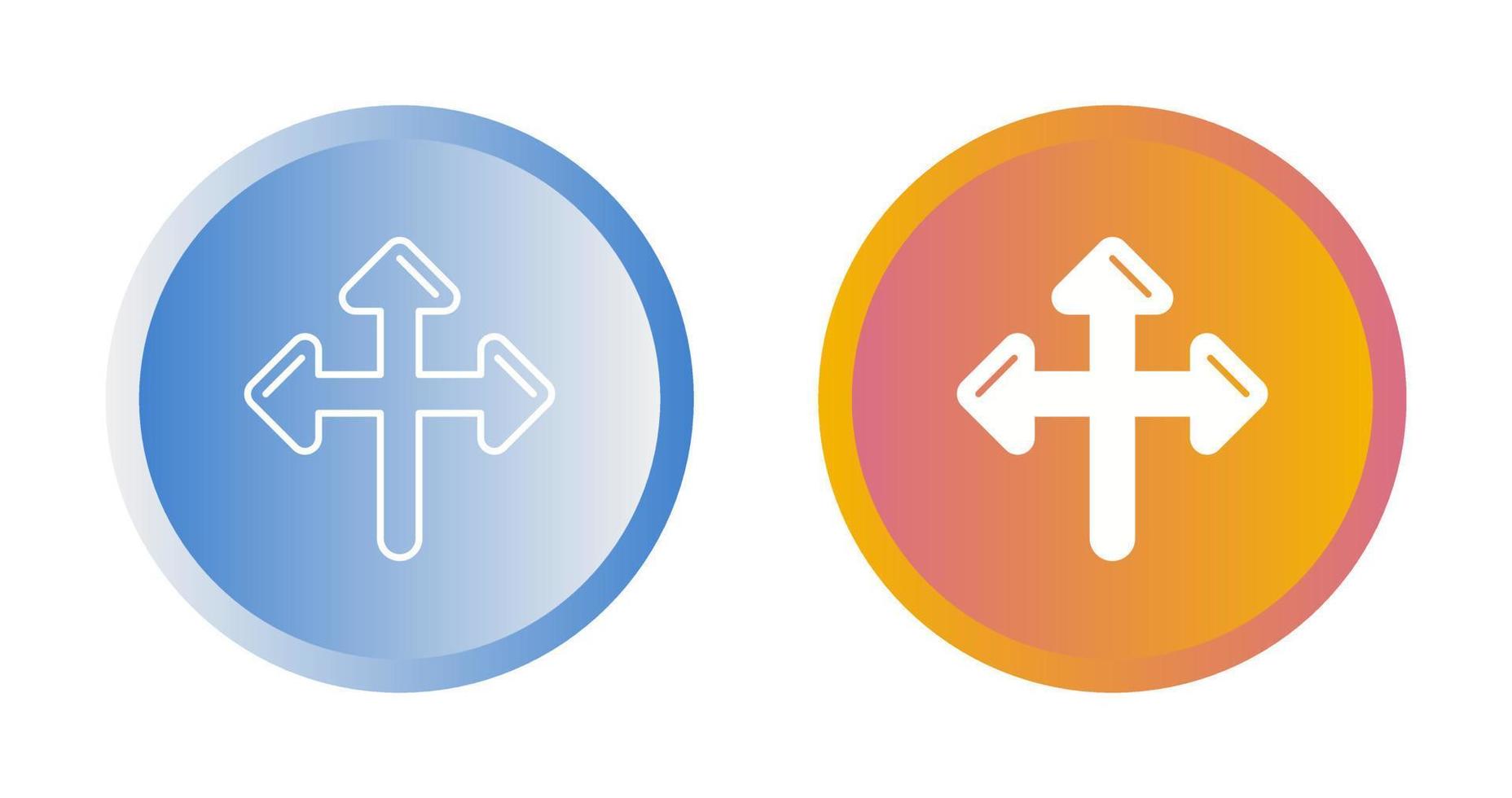 Directional Sign Vector Icon