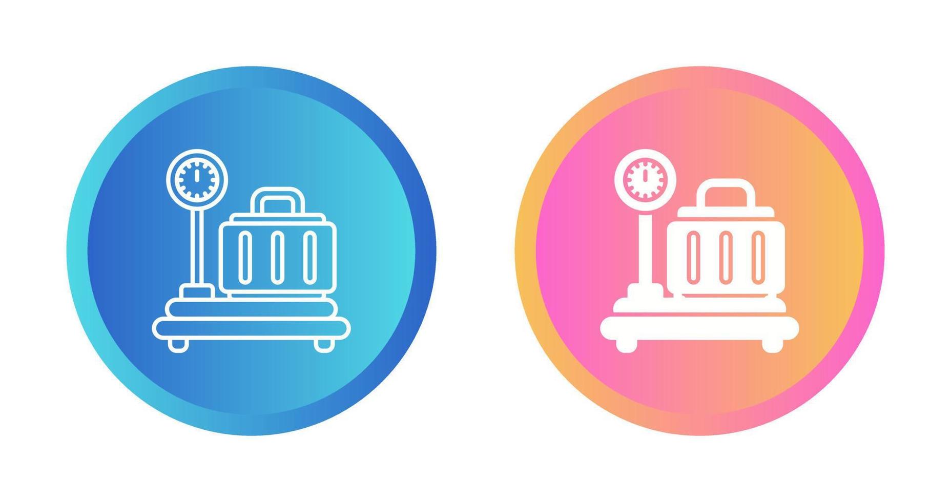 Luggage Scale Vector Icon