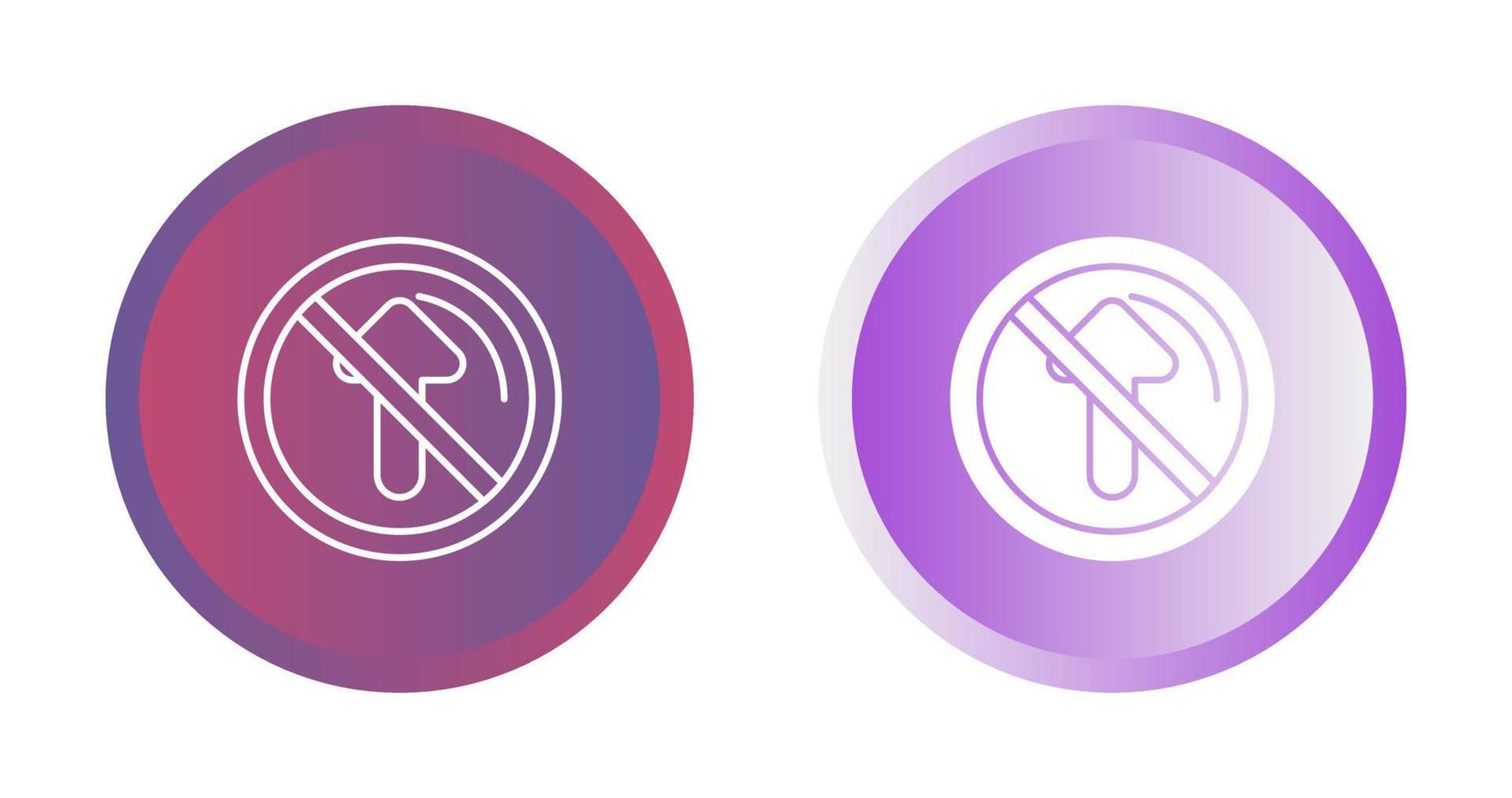 No Passing Vector Icon