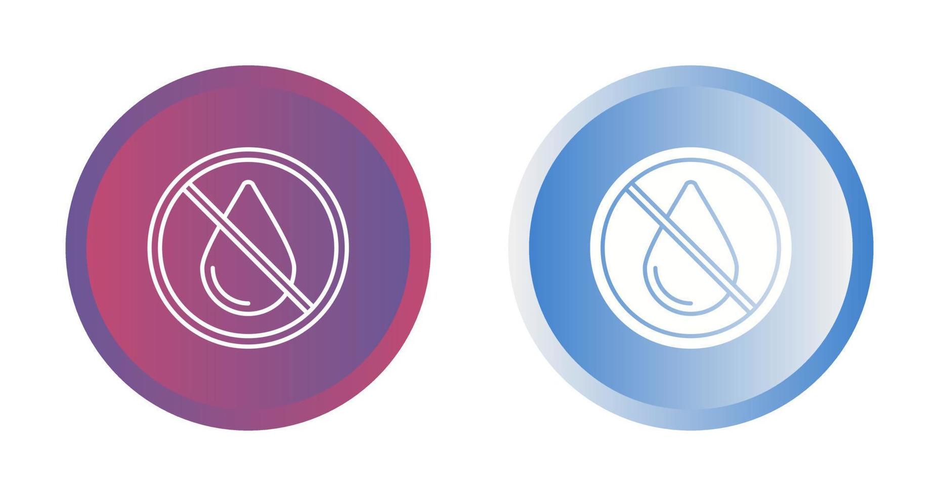 No Water Vector Icon