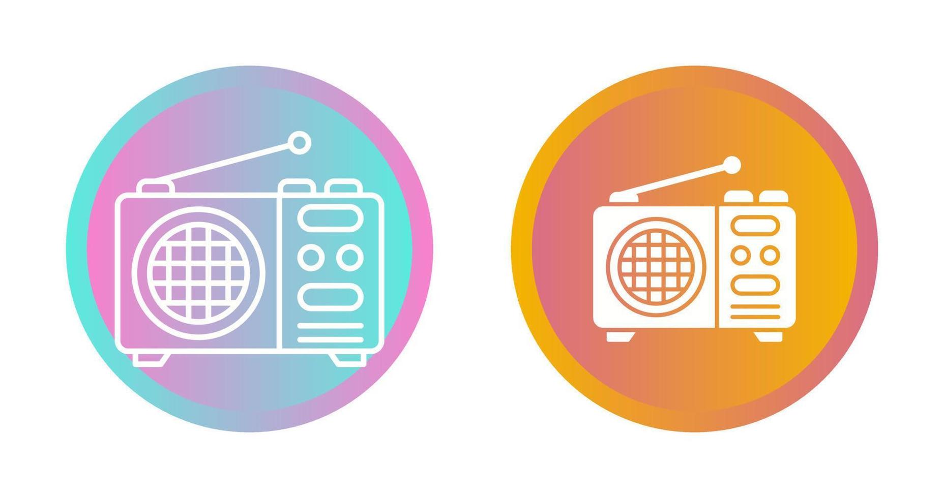 icono de vector de radio