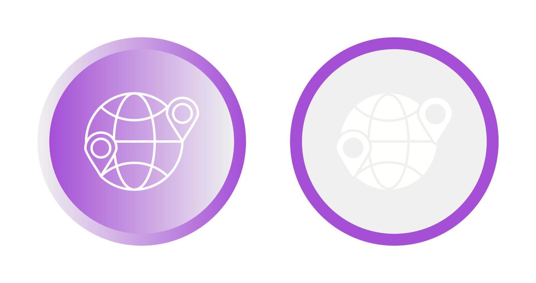 Globe Location Vector Icon