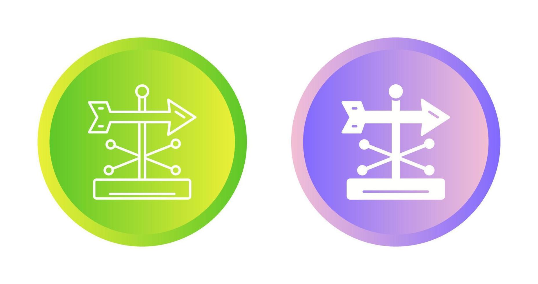 Wind Vane Vector Icon