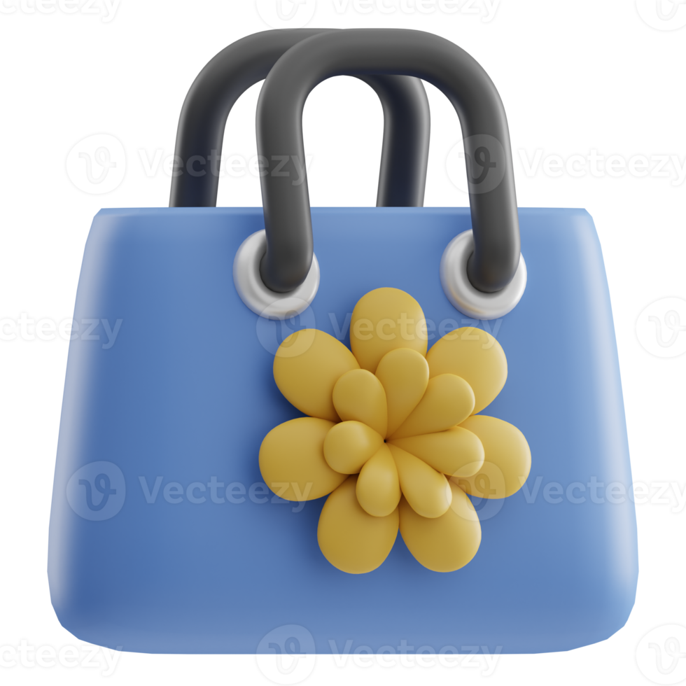 Spring Bag 3D Illustration png