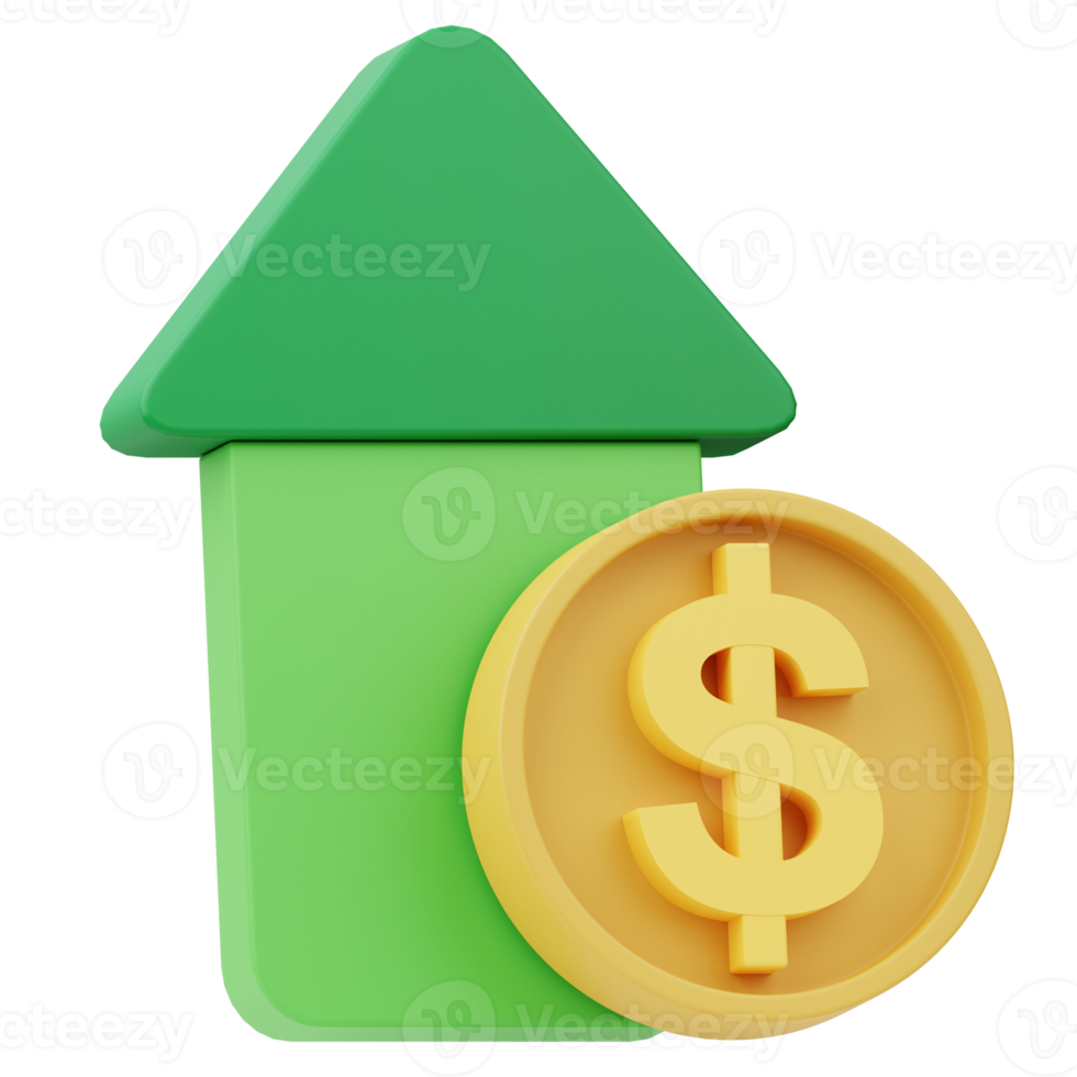 Icon Revenue 3D Illustration png