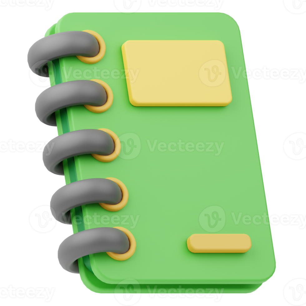 Icon Notebook 3D Illustration png