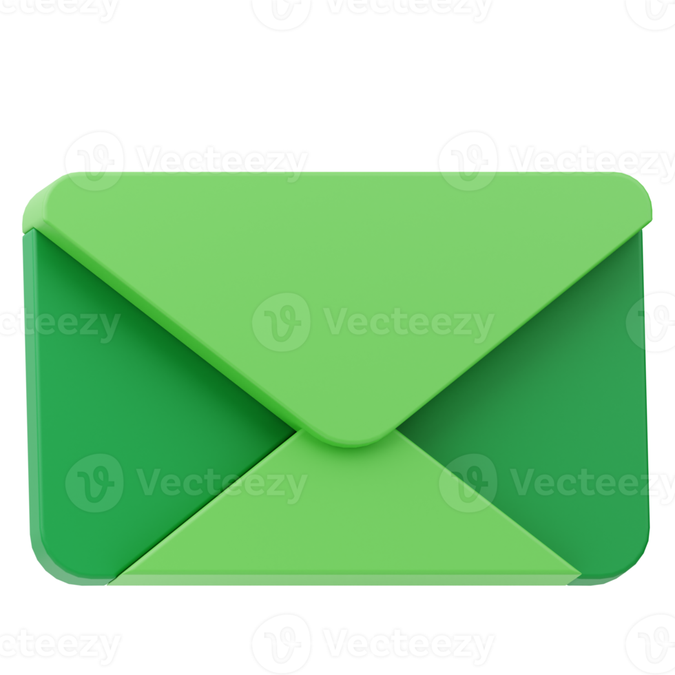 icono correo 3d ilustración png