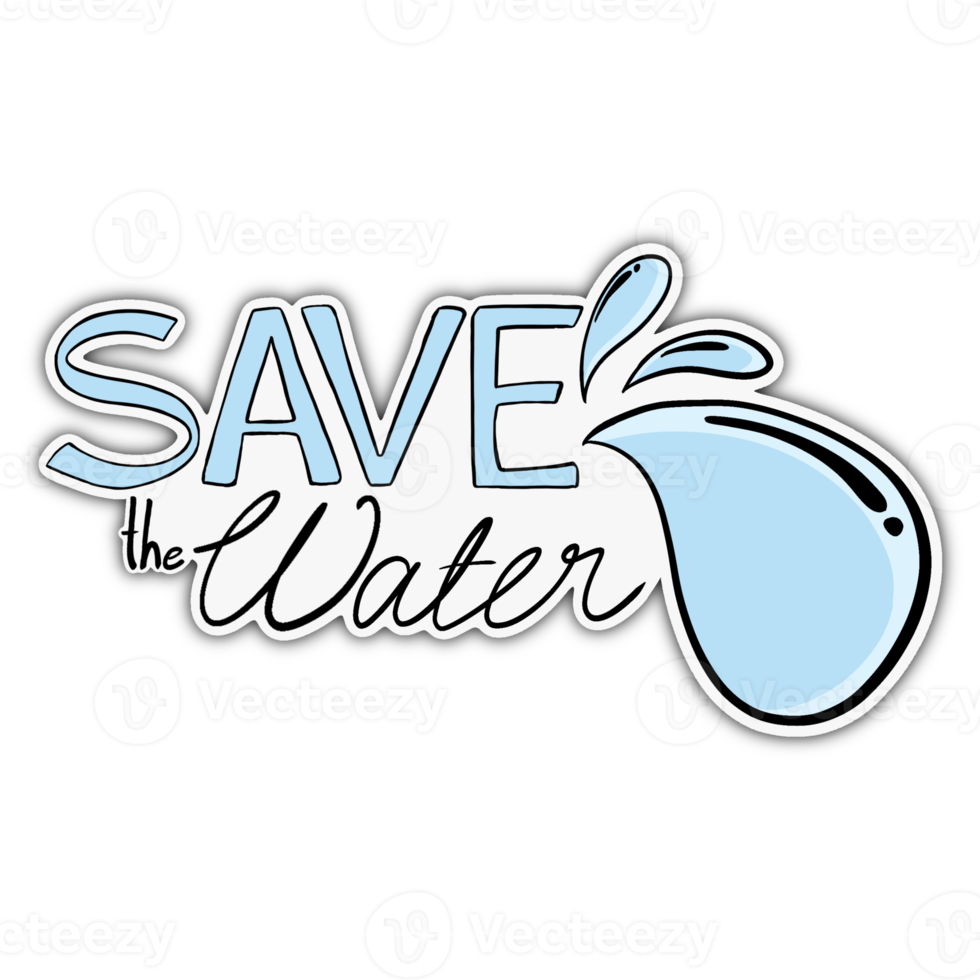 Save Water Illustration png