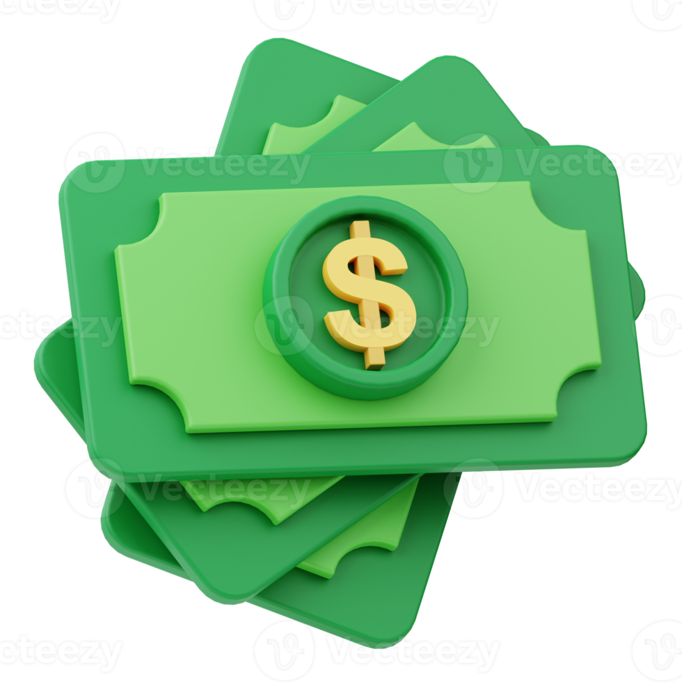 Icon Money 3D Illustration png